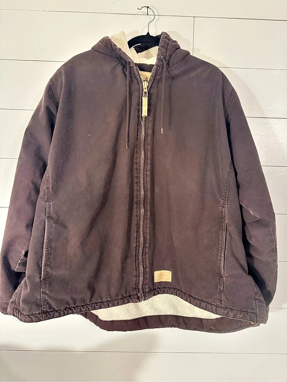 Schmidt Workwear Hooded Workwear Jacket Brown
